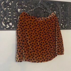 NWT Madewell “velvet” skirt